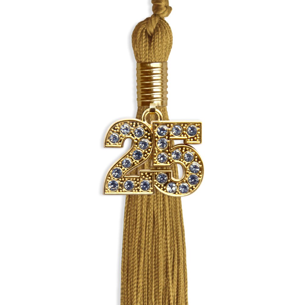 Antique Gold Graduation Tassel with Gold Date Drop - Endea Graduation