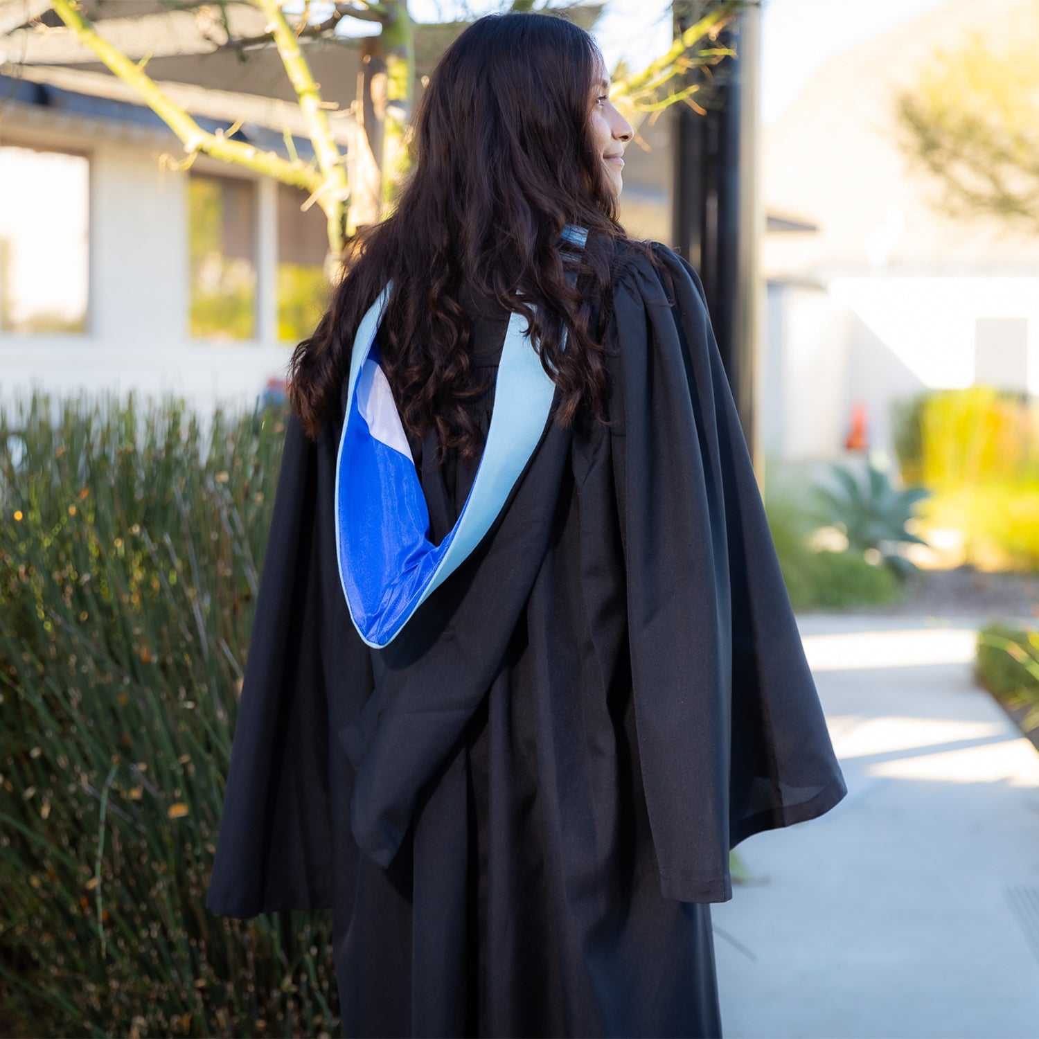 Bachelors Hood For Education, Counseling & Guidance, Arts in Education - Light Blue/Royal Blue/White - Endea Graduation