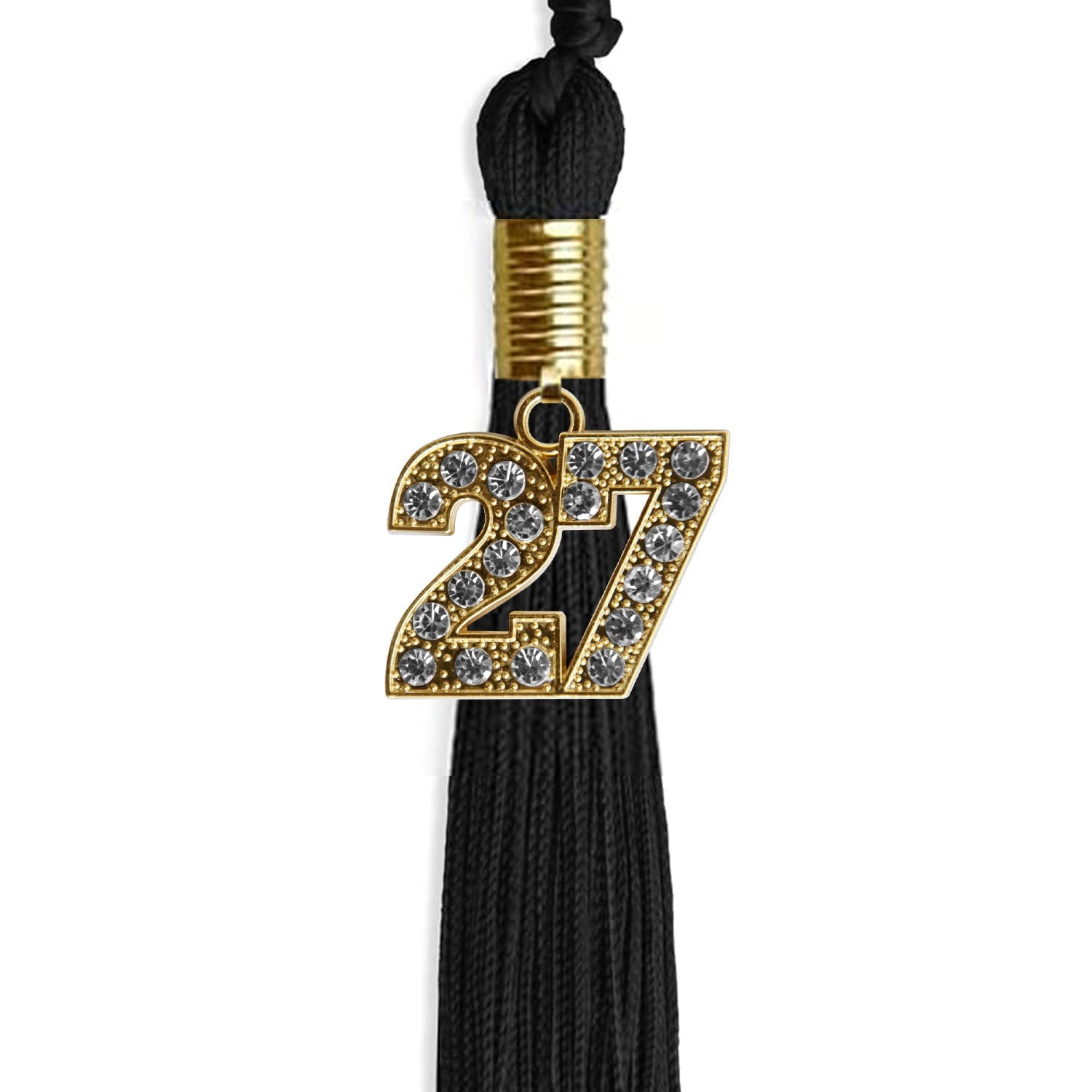 Black Graduation Tassel with Gold Date Drop - Endea Graduation