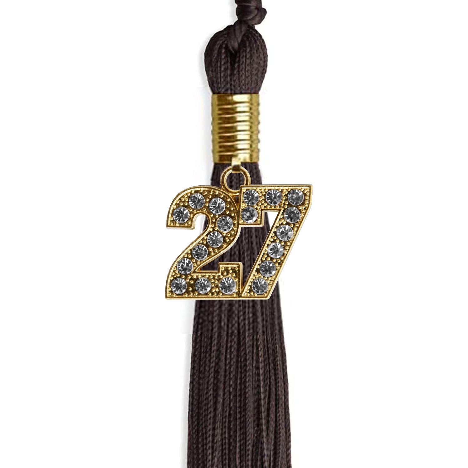 Brown Graduation Tassel with Gold Date Drop - Endea Graduation