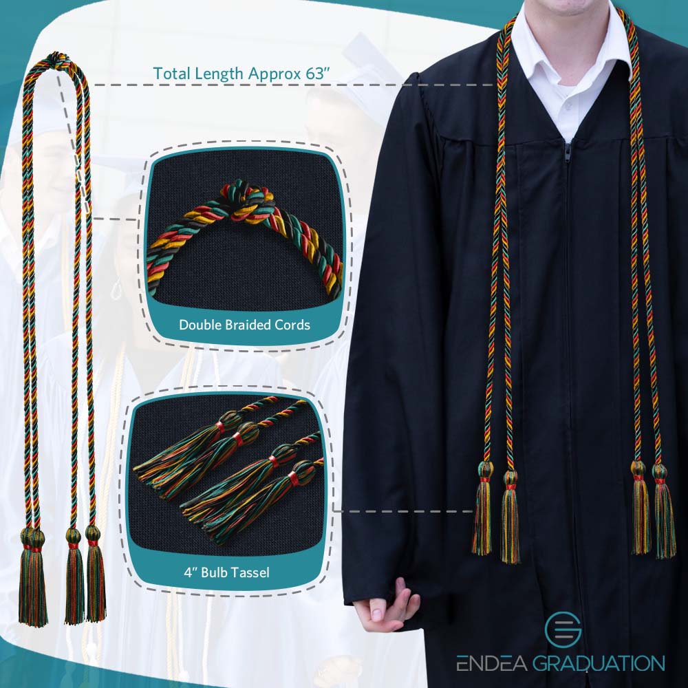 Double Graduation Honor Cord Kente - Endea Graduation