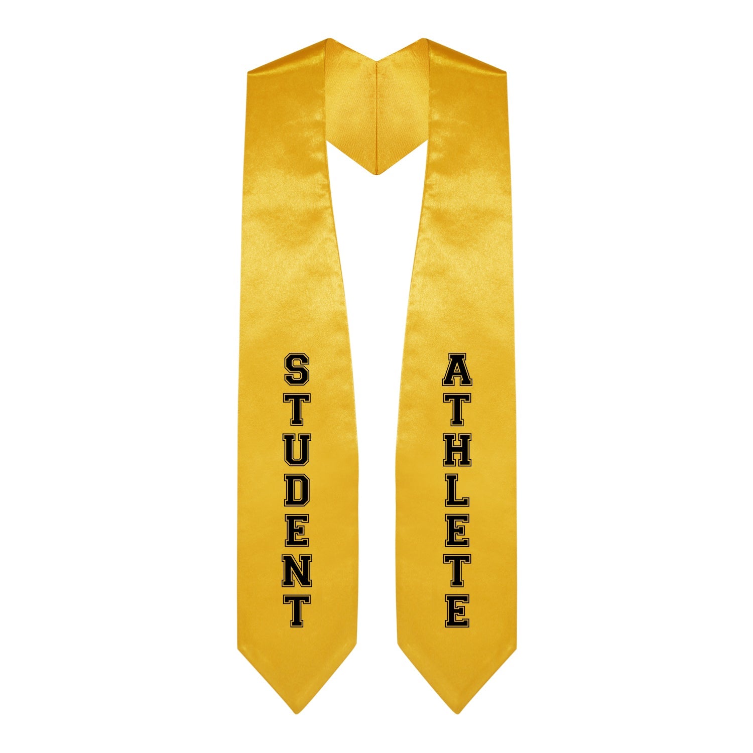 Gold Student Athlete Graduate Stole/Sash with Classic Tips