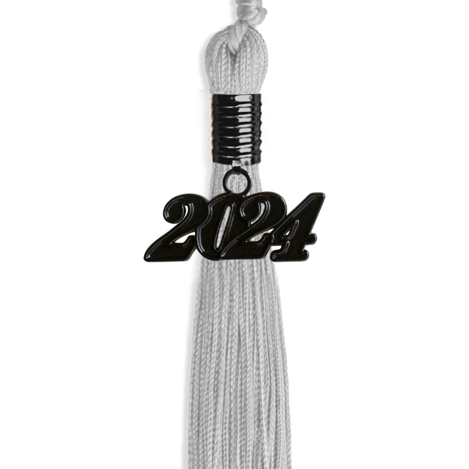 Silver Graduation Tassel with Black Date Drop - Endea Graduation
