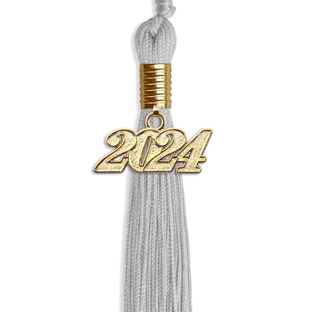 Silver Graduation Tassel with Gold Date Drop - Endea Graduation