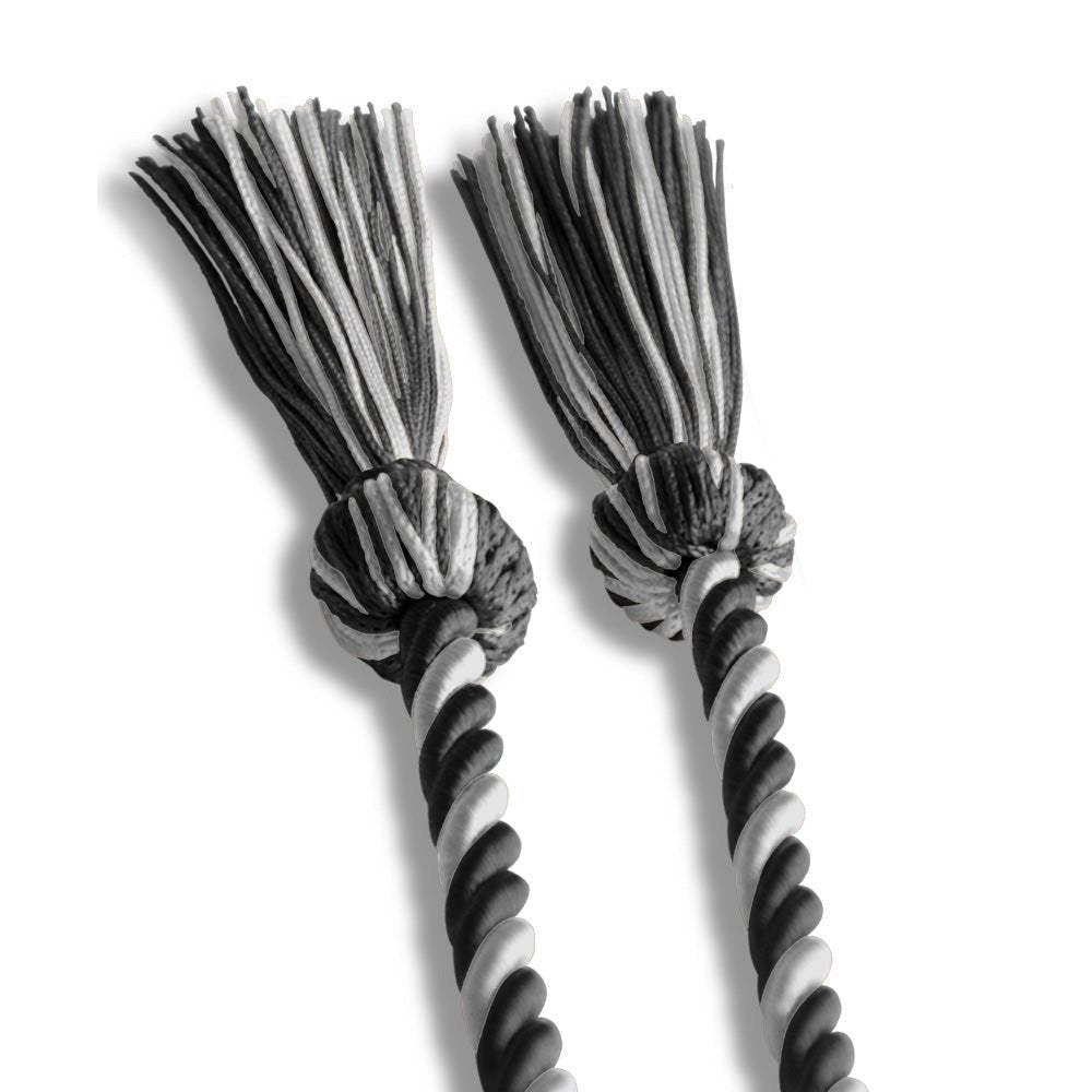 Single Graduation Honor Cord Black/Silver - Endea Graduation