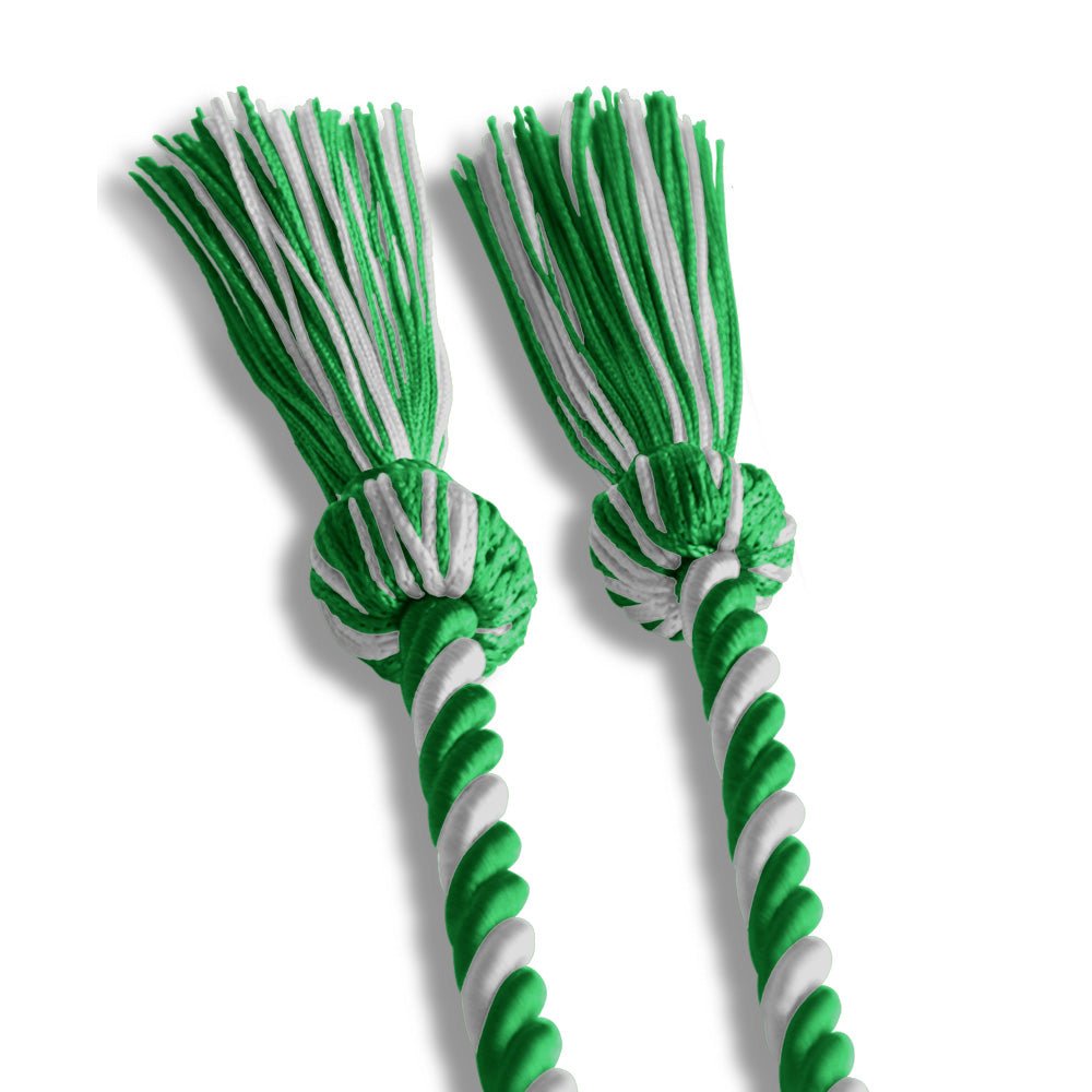 Single Graduation Honor Cord Green/White - Endea Graduation