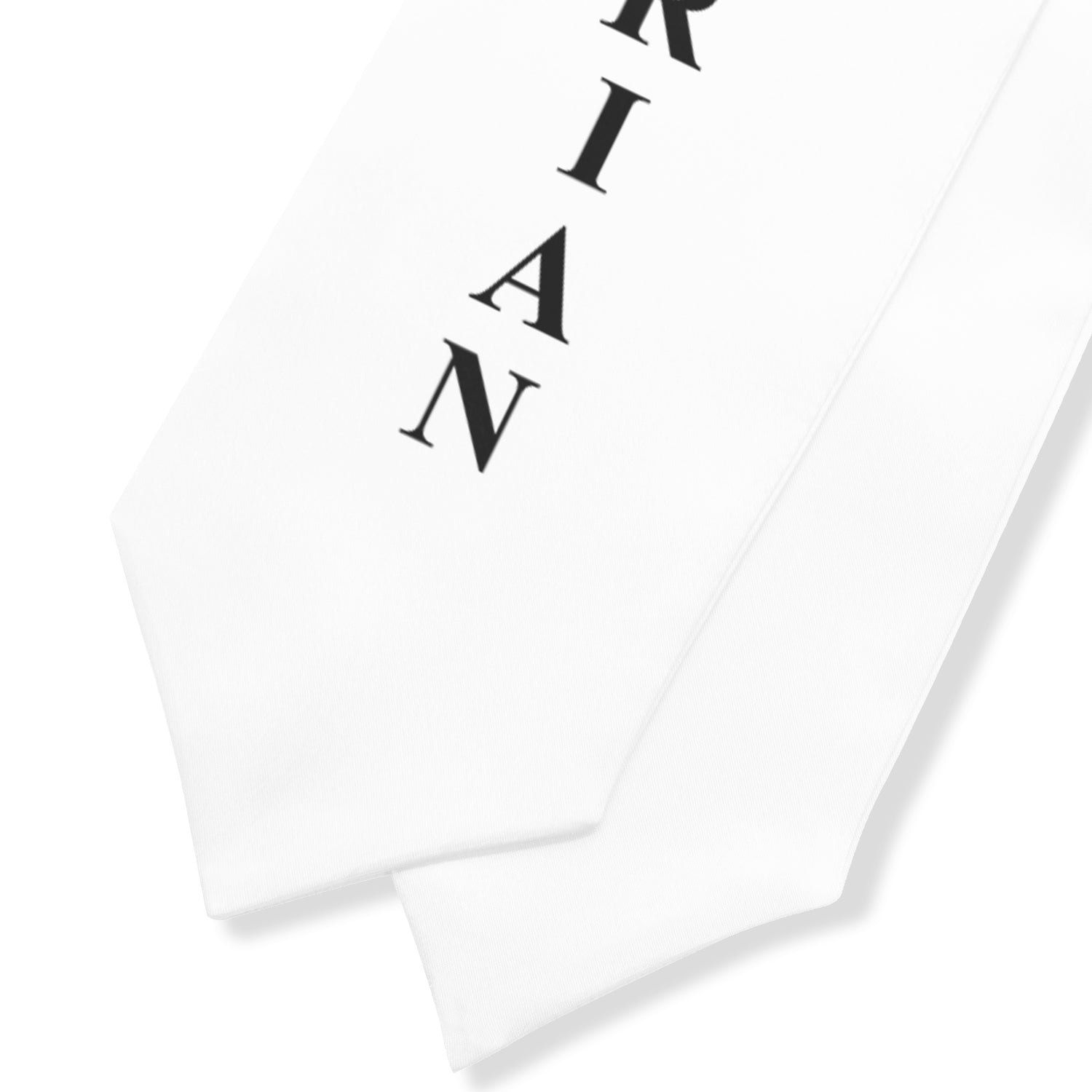 White Valedictorian Graduation Stole/Sash with Classic Tips - Endea Graduation