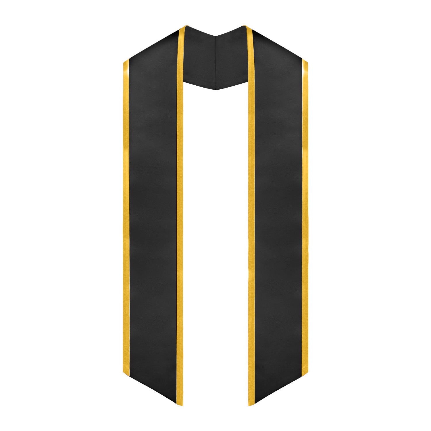 Black Stole Custom Custom Graduation Stole With Trim Tip Finish At Wholesale