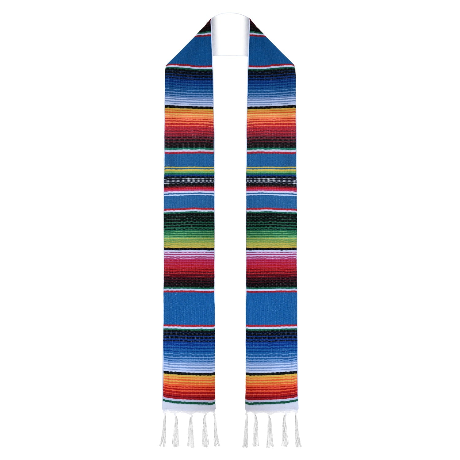 Blue Mexican Hispanic Serape Graduation Stole