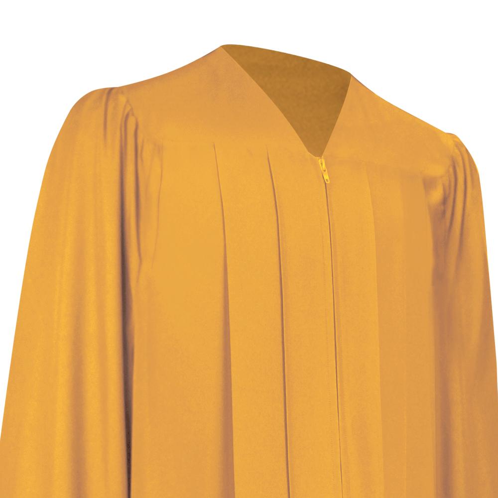 Matte Gold Graduation Gown & Cap - Endea Graduation