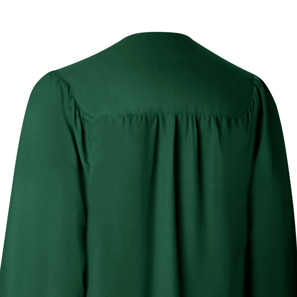 Matte Hunter Green Graduation Gown & Cap - Endea Graduation