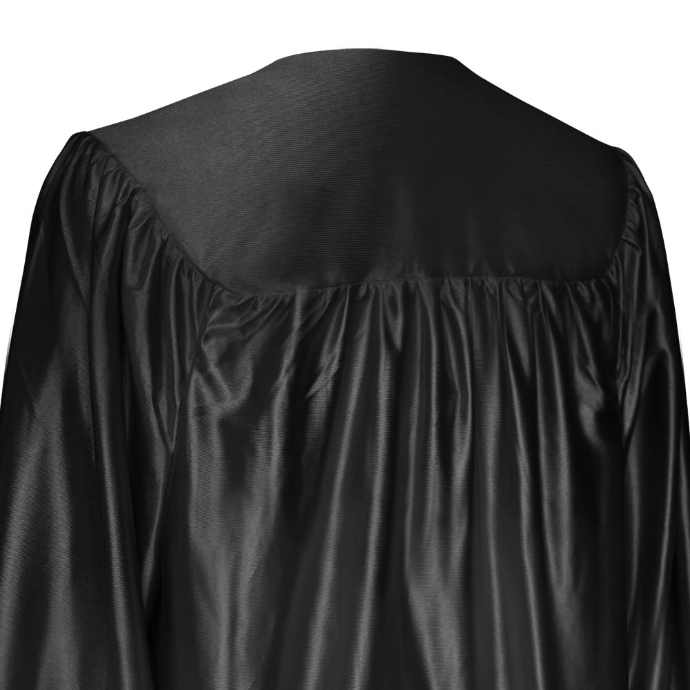 Shiny Black Graduation Gown & Cap - Endea Graduation