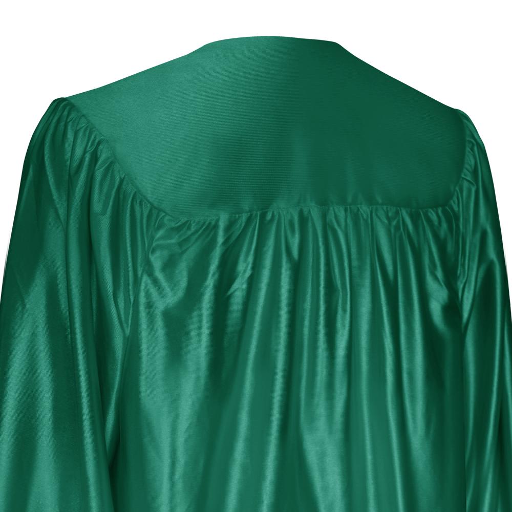 Shiny Emerald Green Graduation Gown & Cap - Endea Graduation