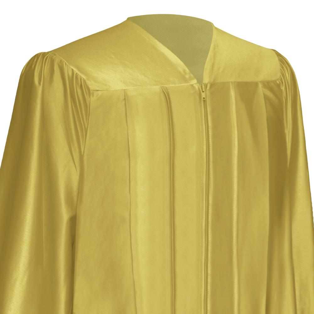 Shiny Majestic Gold Graduation Gown & Cap - Endea Graduation