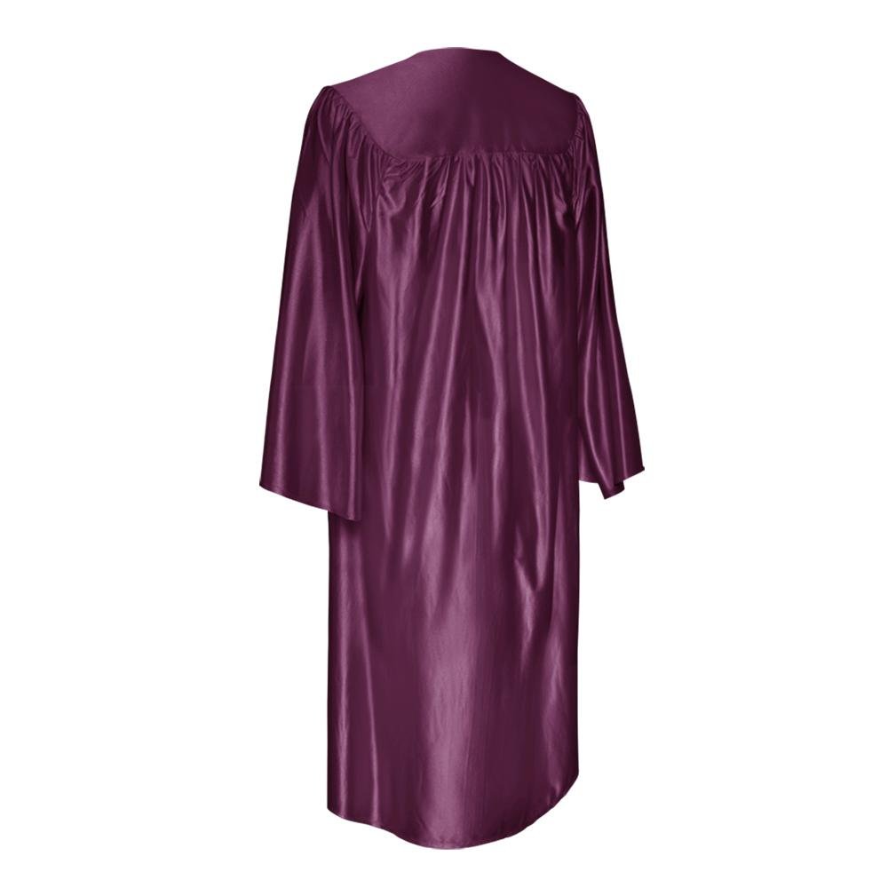 Shiny Maroon Graduation Gown & Cap - Endea Graduation