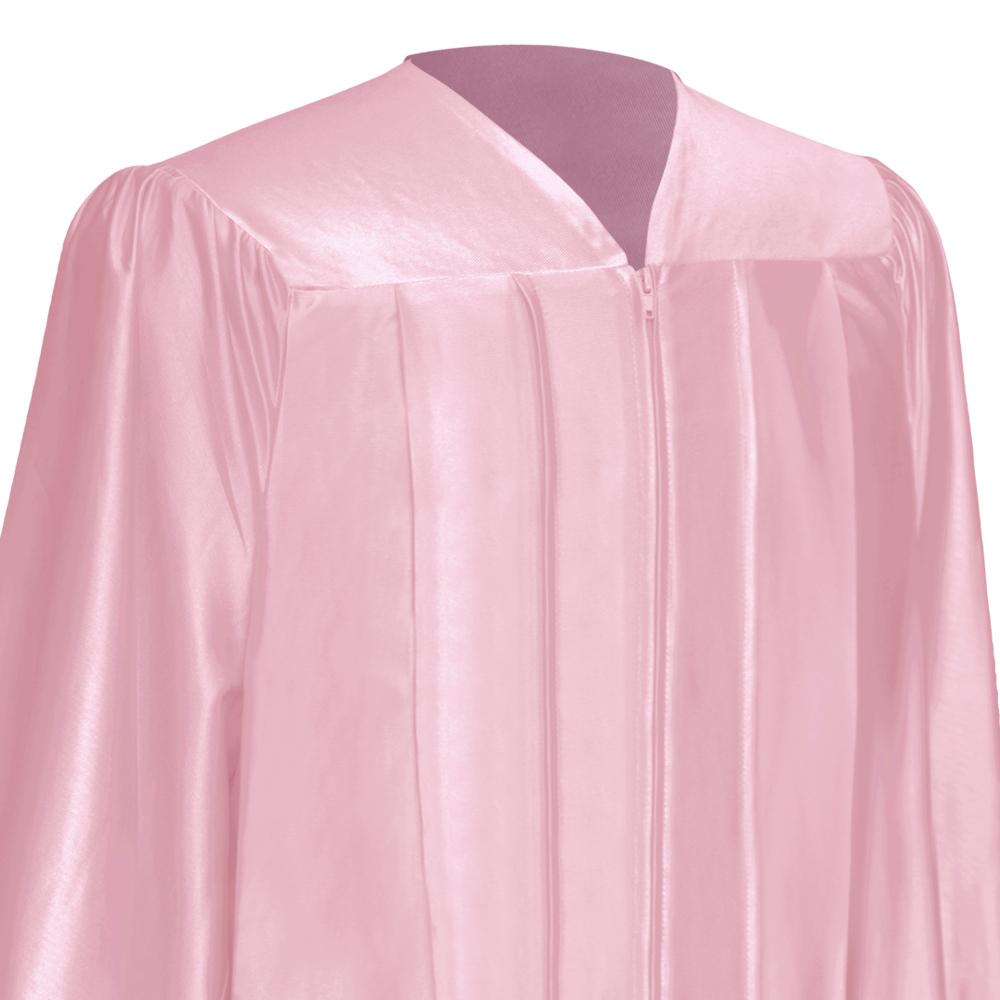 Shiny Pink Graduation Gown & Cap - Endea Graduation