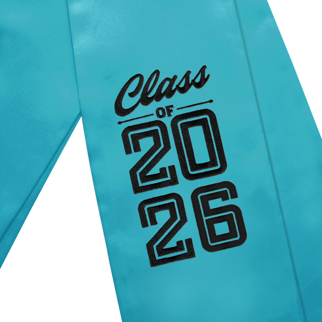 Peacock Class of 2026 Graduation Stole/Sash with Classic Tips