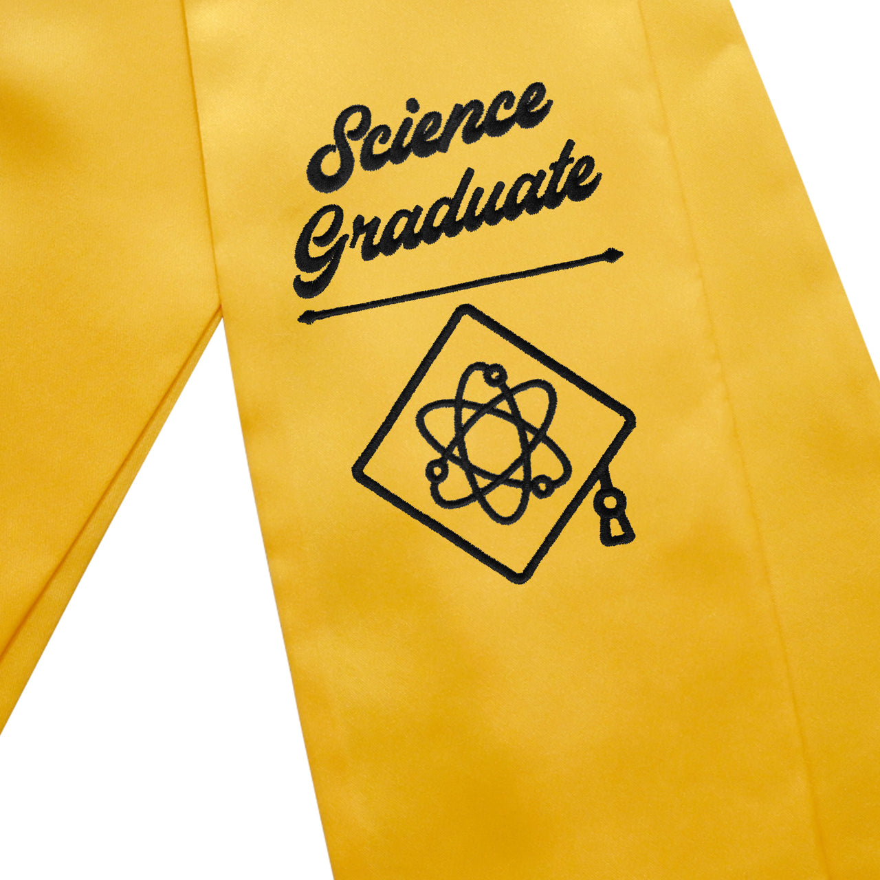 Gold Science Graduate Stole/Sash with Classic Tips