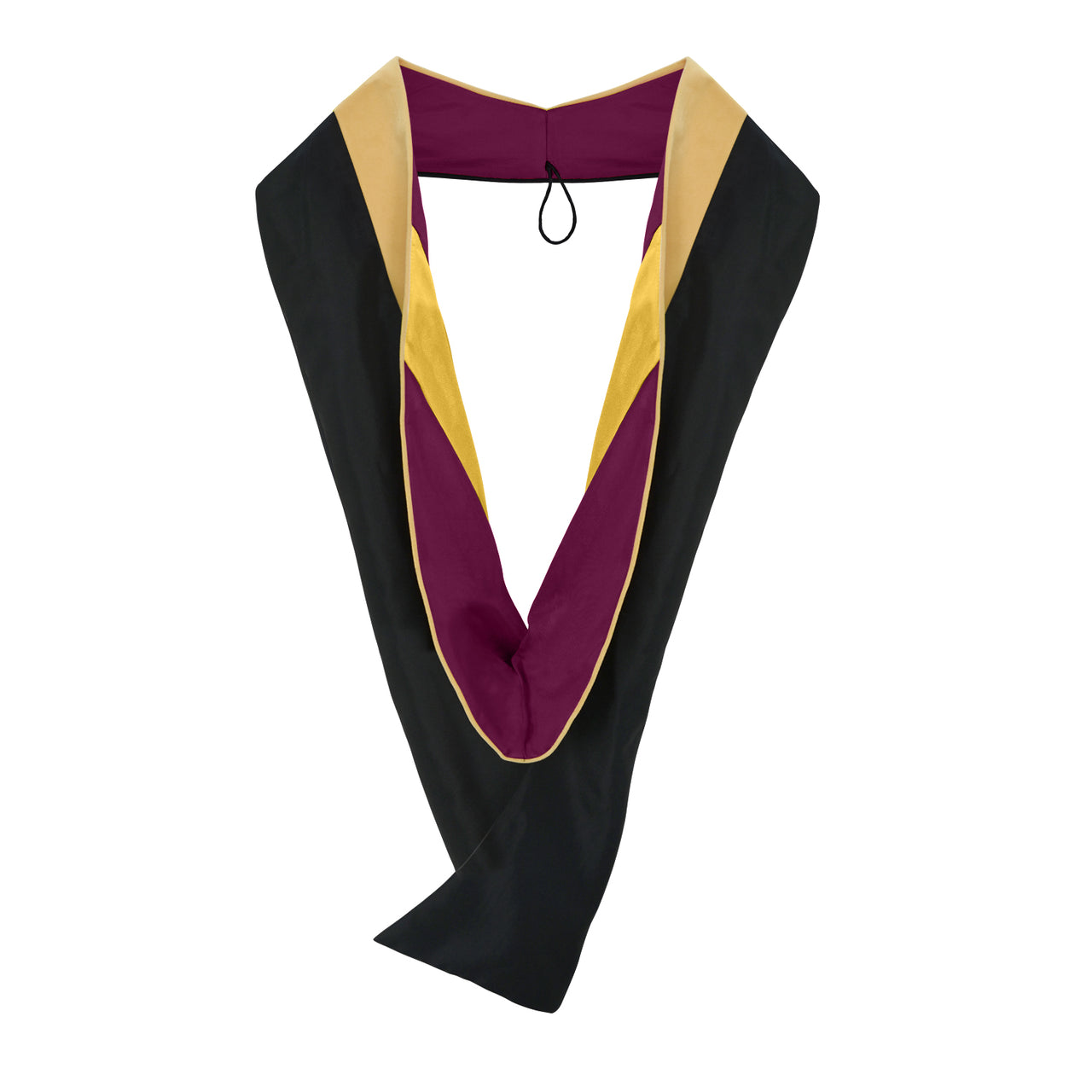 Masters Hood For Social Work, Social Science, Social Service - Citron/Maroon/Gold