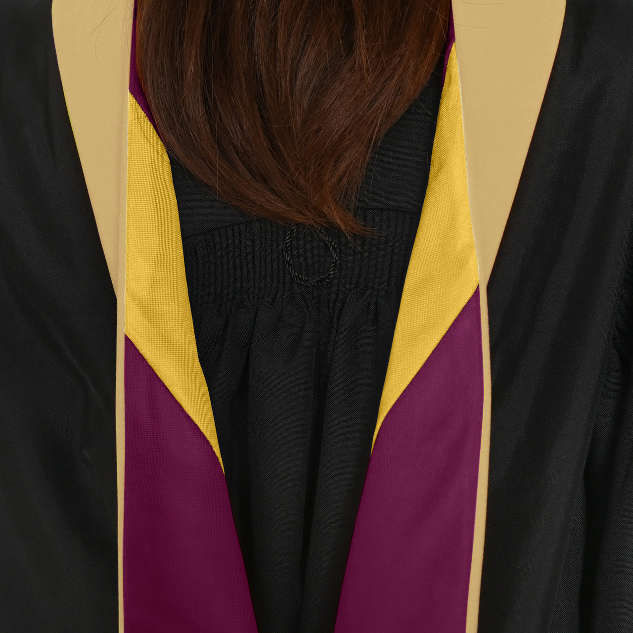 Masters Hood For Social Work, Social Science, Social Service - Citron/Maroon/Gold