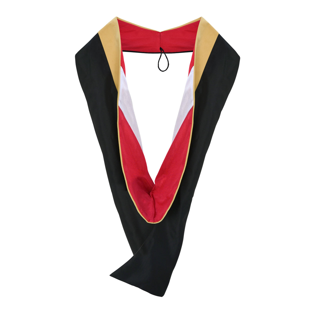 Masters Hood For Social Work, Social Science, Social Service - Citron/Red/White