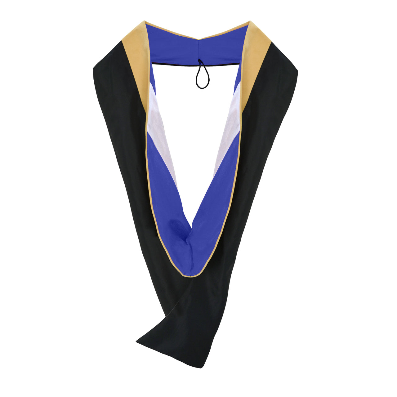 Masters Hood For Social Work, Social Science, Social Service - Citron/Royal Blue/White