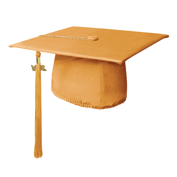 Matte Gold Graduation Cap & Tassel