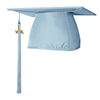Matte Light Blue Graduation Cap & Tassel