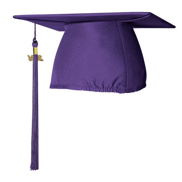 Matte Purple Graduation Cap & Tassel