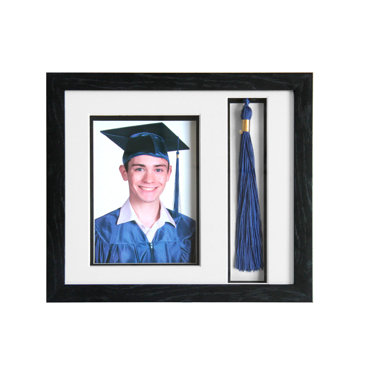 Picture Frame and Tassel Holder 11.2"x10" with Shatter-Resistant Glass