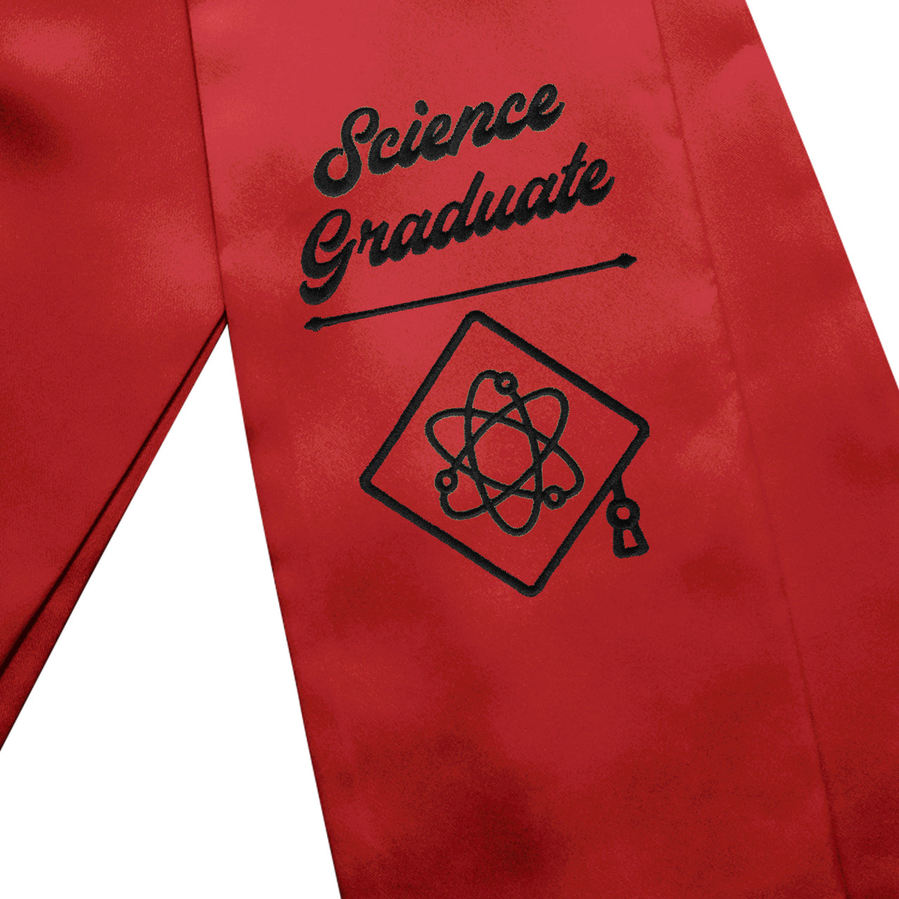 Red Science Graduate Stole/Sash with Classic Tips