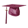 Shiny Garnet Graduation Cap & Tassel