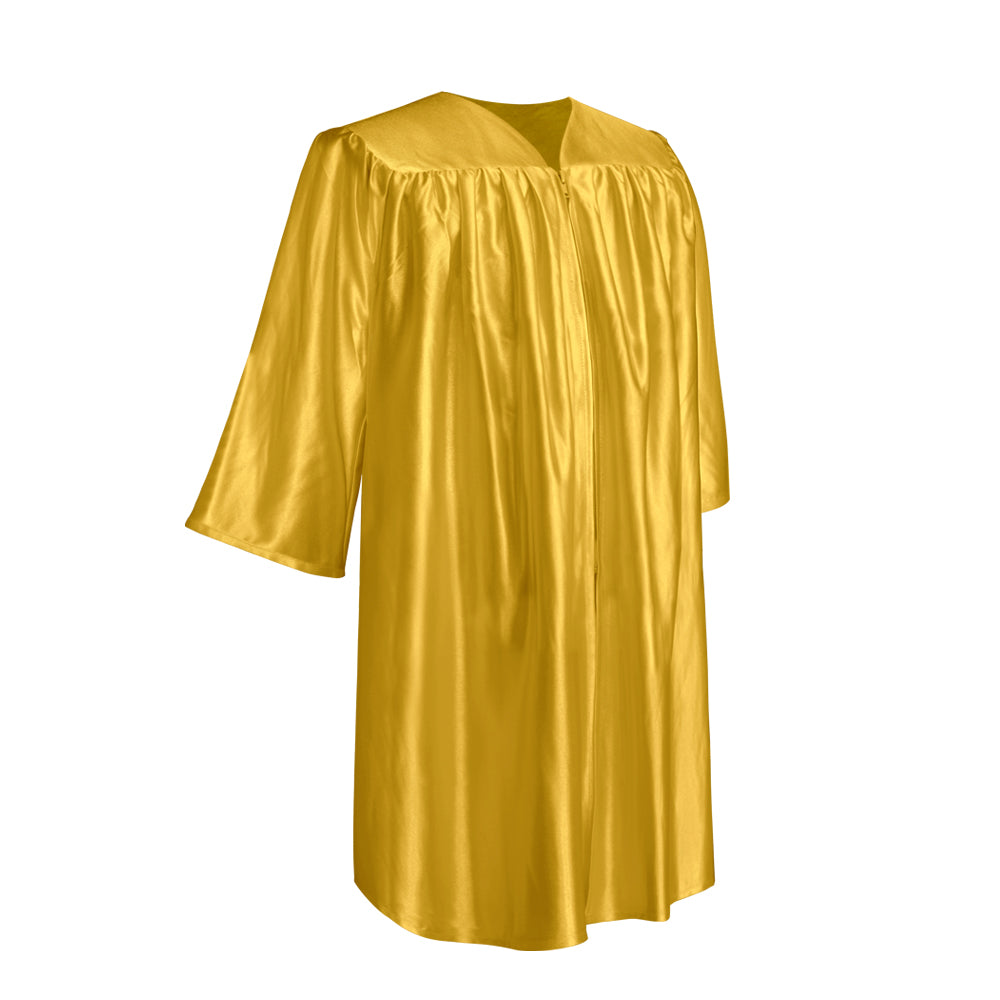 Shiny Gold Graduation Cap and Gown for Pre-school
