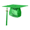 Shiny Green Graduation Cap & Tassel