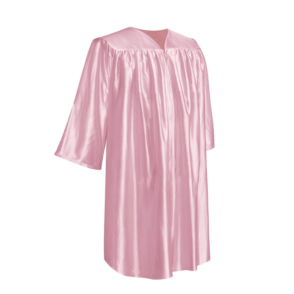Shiny Pink Graduation Cap and Gown for Pre-school