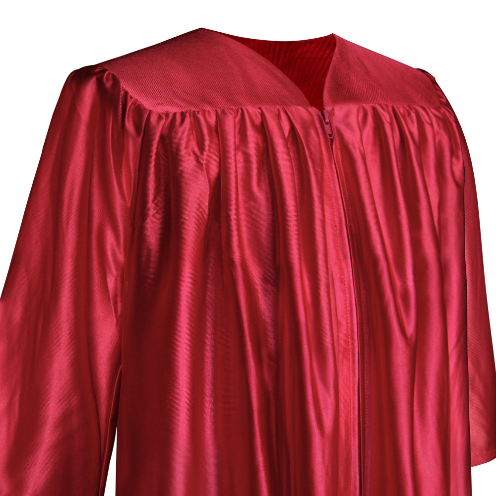 Shiny Red Graduation Gown for Preschool