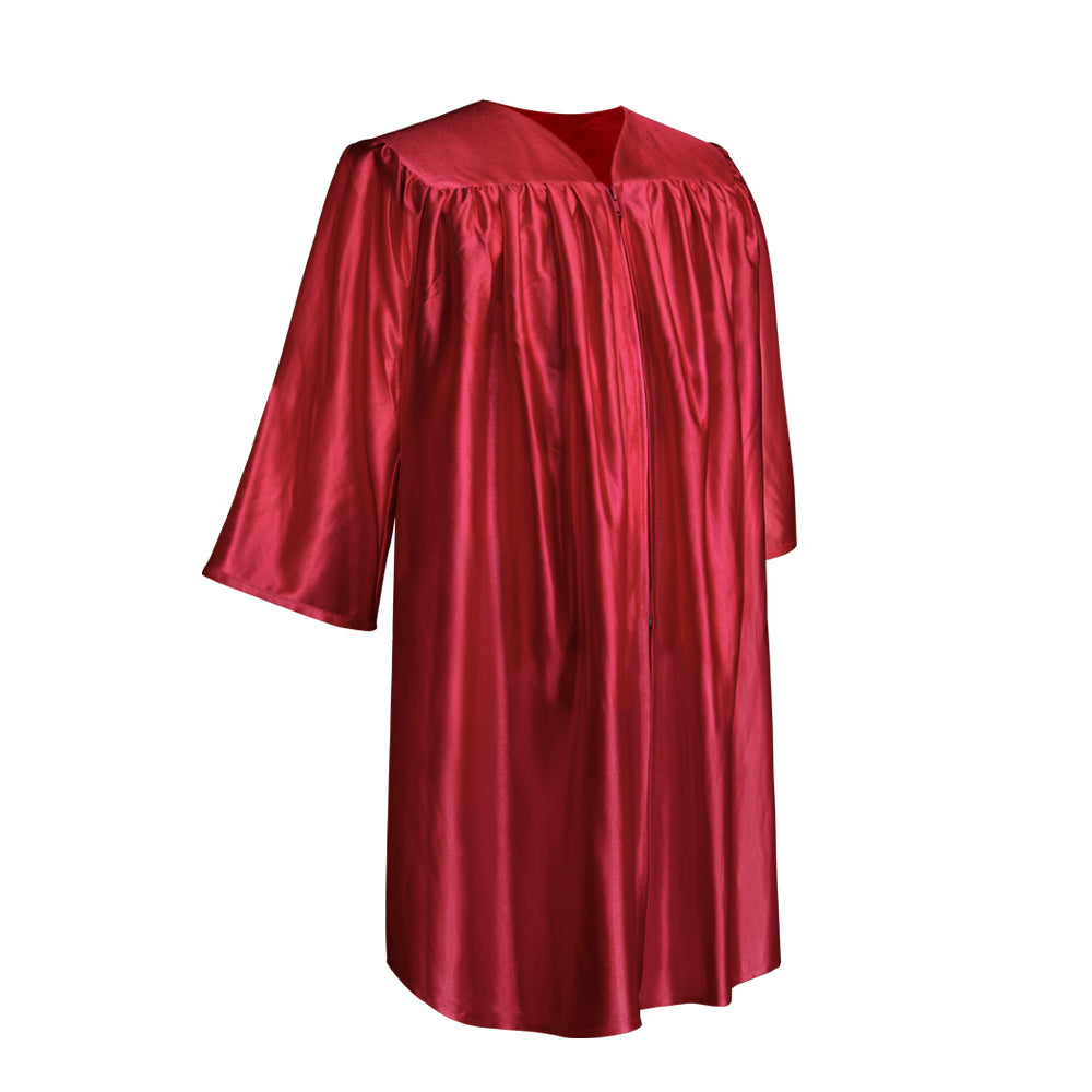 Shiny Red Graduation Cap and Gown for Pre-school