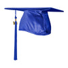 Shiny Royal Blue Graduation Cap & Tassel