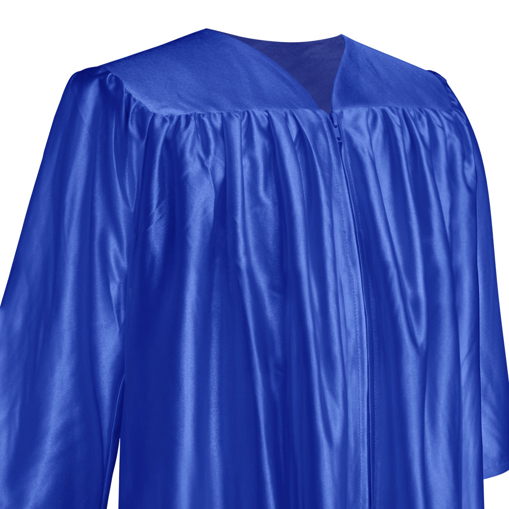 Shiny Royal Blue Graduation Gown for Preschool