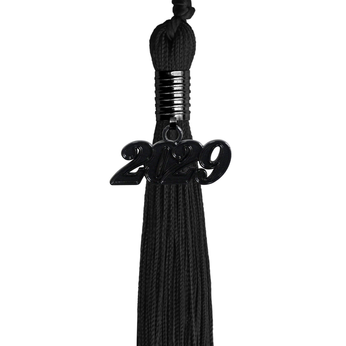 Black Graduation Tassel with Black Date Drop by Endea Graduation