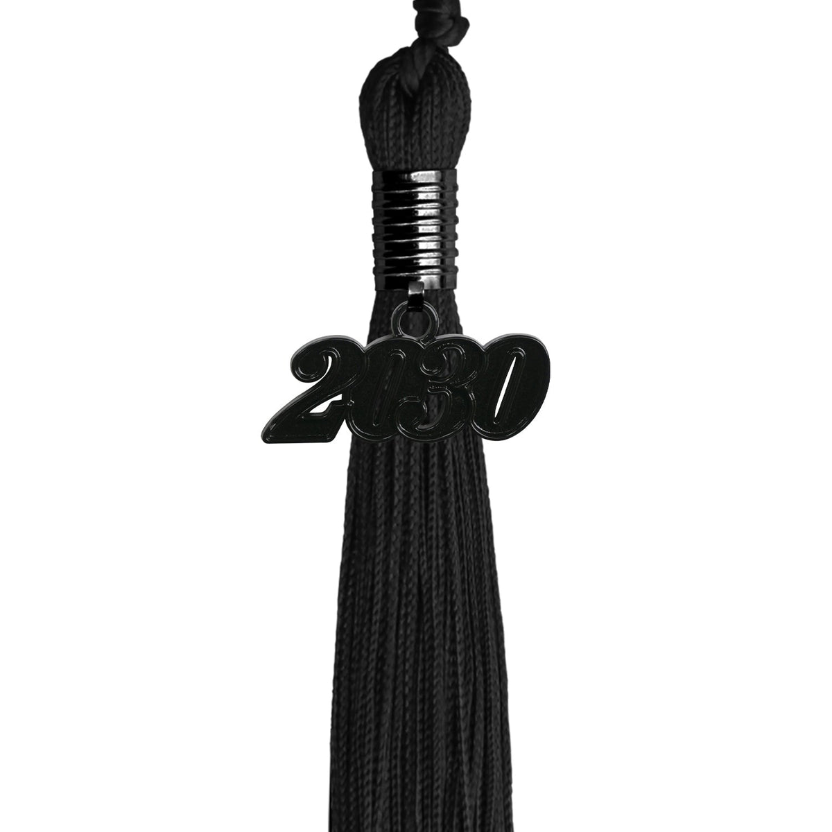 Black Graduation Tassel with Black Date Drop by Endea Graduation