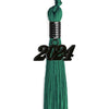 Emerald Green Graduation Tassel With Black Date Drop