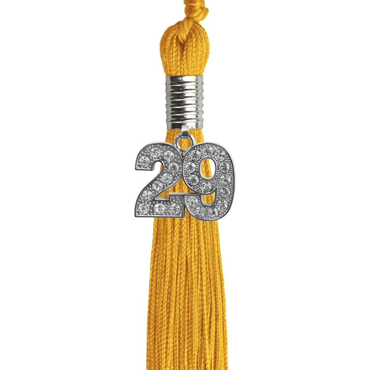 Gold Graduation Tassel with Silver Bling Charm 2029