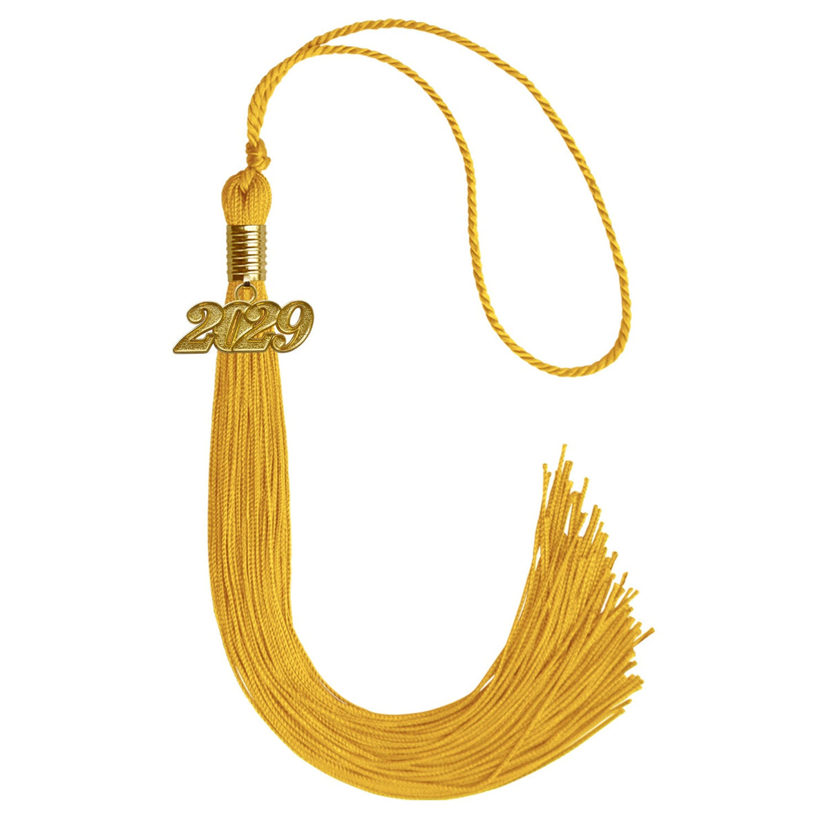 Gold Graduation Tassel with Gold Date Drop by Wholesale Grad Supply