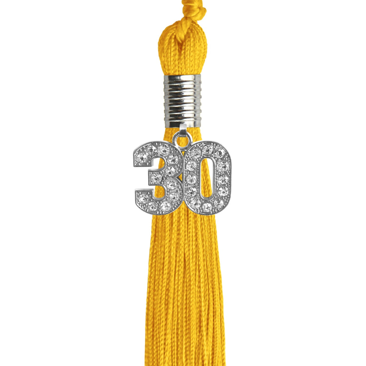 Gold Graduation Tassel with Silver Bling Charm 2030
