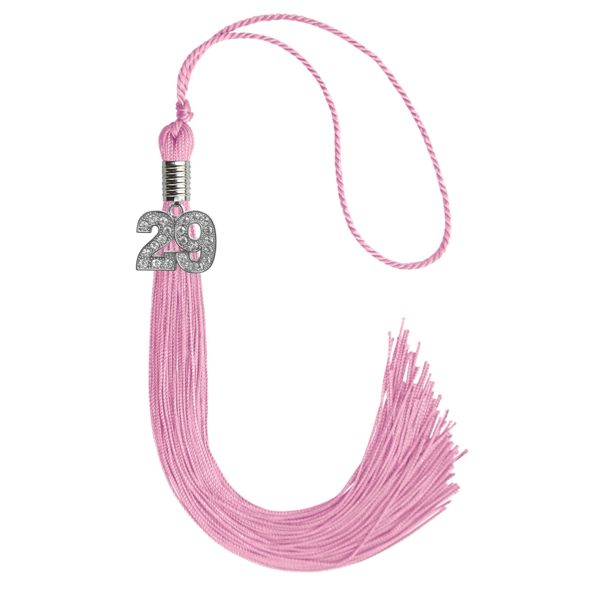 Pink Graduation Tassel with Silver Bling Charm 2029