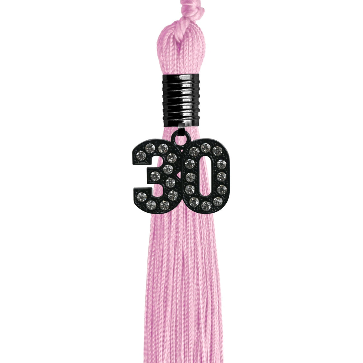 Pink Graduation Tassel with Black Bling Charm by Endea Graduation