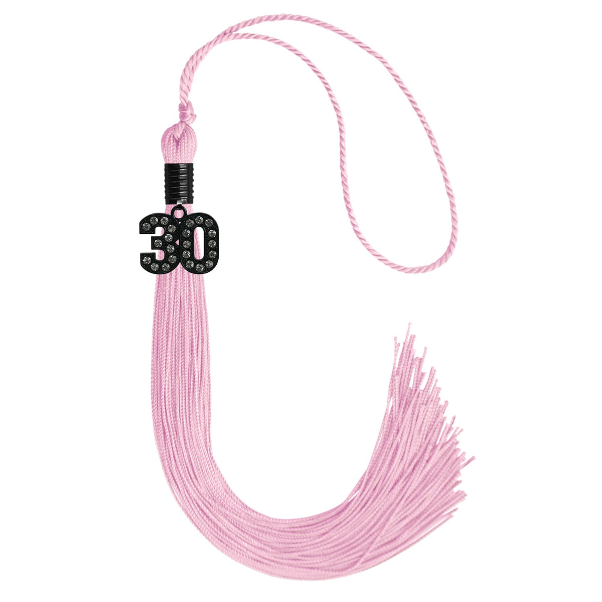 Pink Graduation Tassel with Black Bling Charm by Endea Graduation