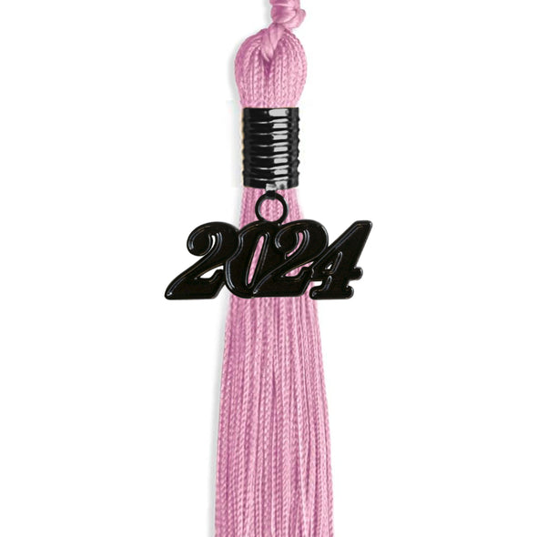 Pink Graduation Tassel With Black Date Drop
