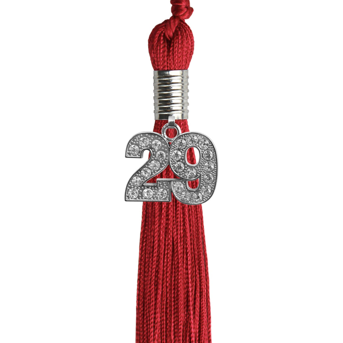 Red Graduation Tassel with Silver Bling Charm 2029